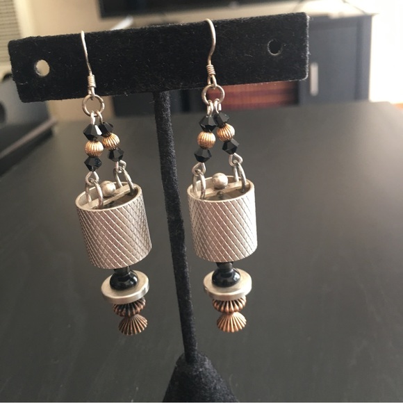 Vintage Lamp Shade Earrings - Picture 10 of 10